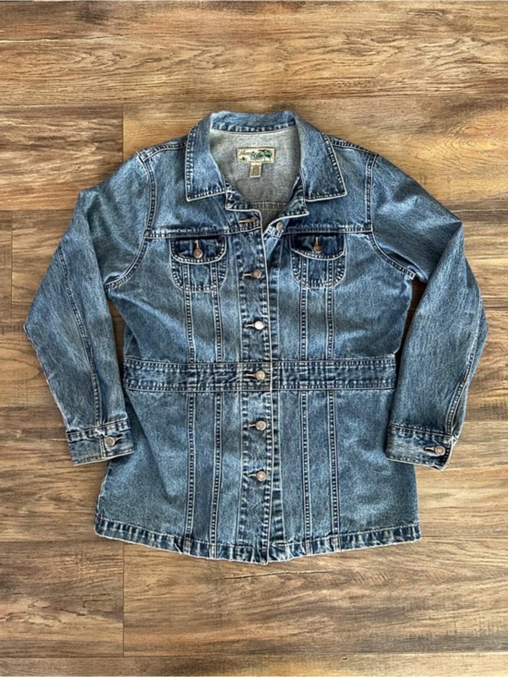 Vintage Havana Jack’s Cafe Long Denim Jacket Large